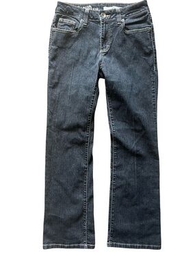DKNY stonewashed black petite women's 6 jeans classic rugged  denim waste 28